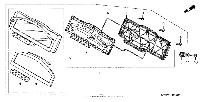 RVT1000R Speedometer ('04-'05)