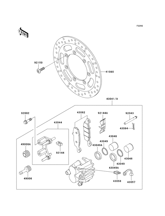 Front brake(e1-e3)