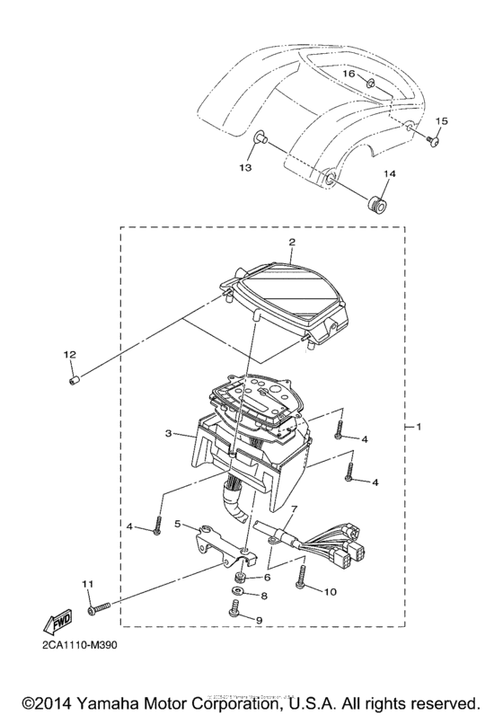 XVS1300CTF Приборы
