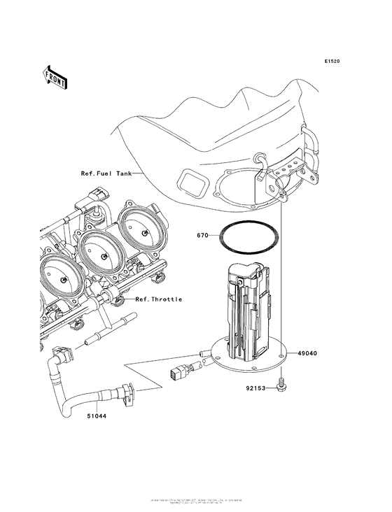 ZX1000 Топливный насос