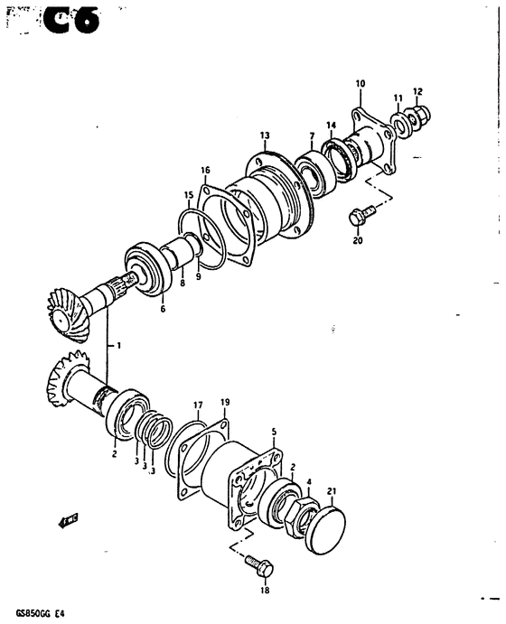 Secondary drive gear