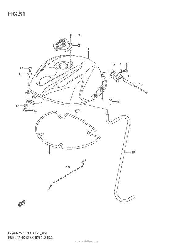 Fuel Tank (Gsx-R750 L2 E33)