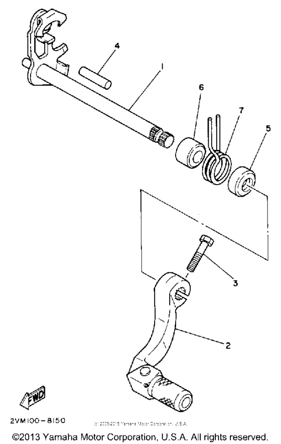  Вал переключения