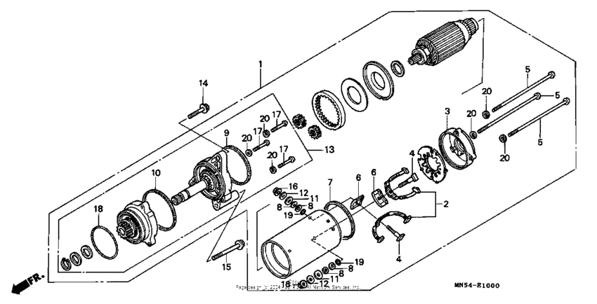GL1500 Starting motor 88-89