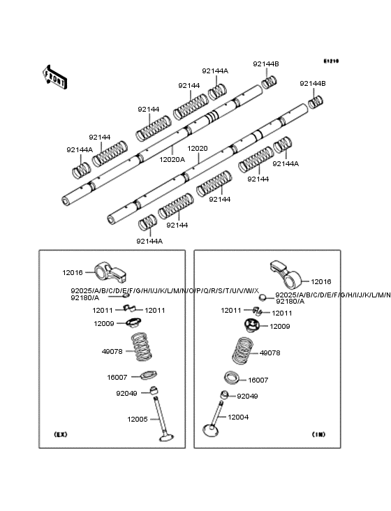 Rocker arms/valves