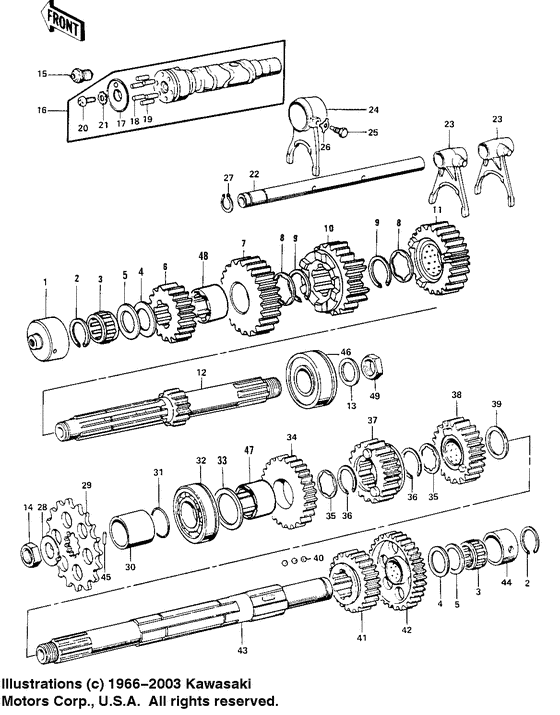 Transmission/change drum