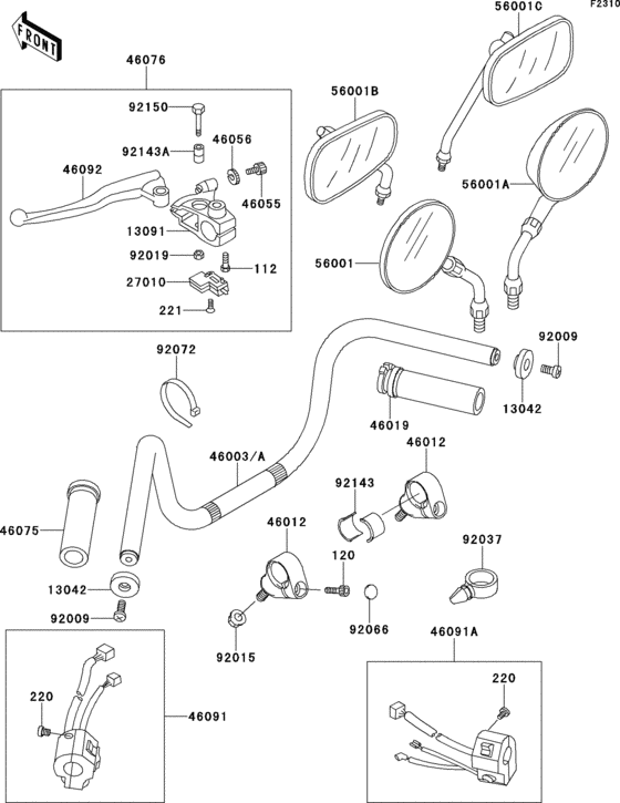 Handlebar(vn800-a1/a2)