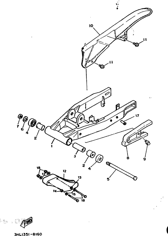 Brass arriere suspension