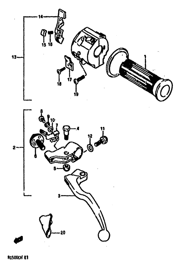 Left handle switch