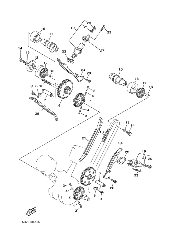BT1100 Camshaft & chain