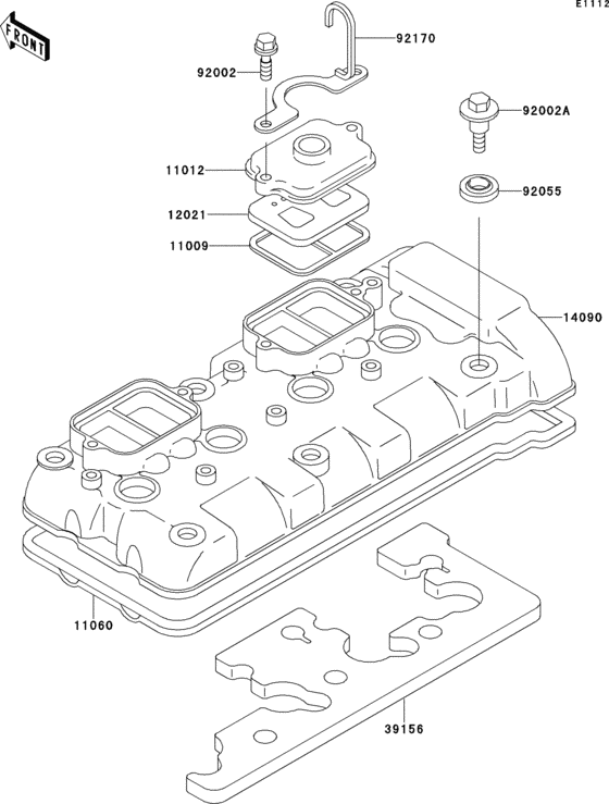 ZX600 Крышка головки цилиндров