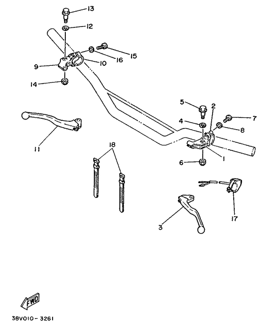 Handle switch. lever