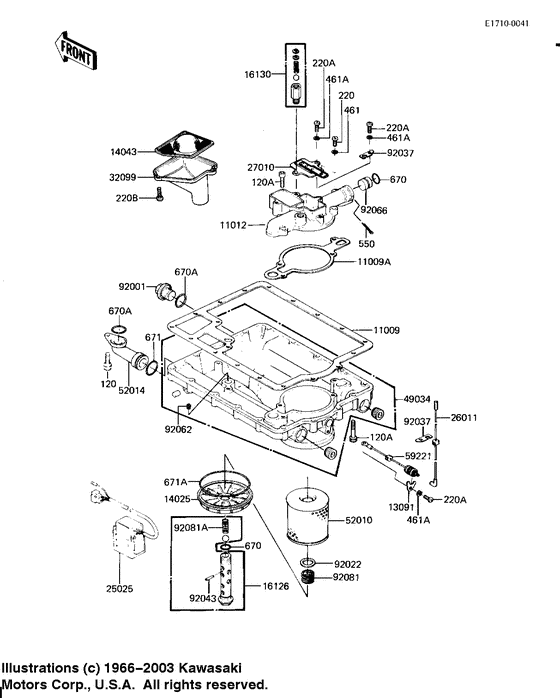 Oil pan/oil filter