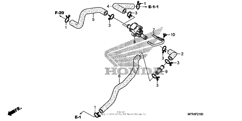 VT1300CX (ABS) Клапан управления парами
