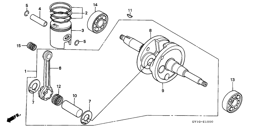 Crankshaft/piston