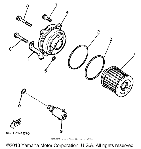XV1100SC Маслянный фильтр
