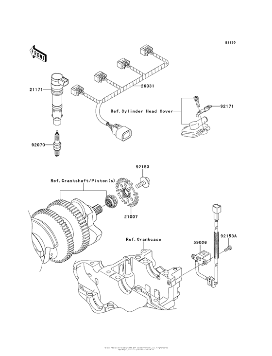 ZX1400 Система зажигания