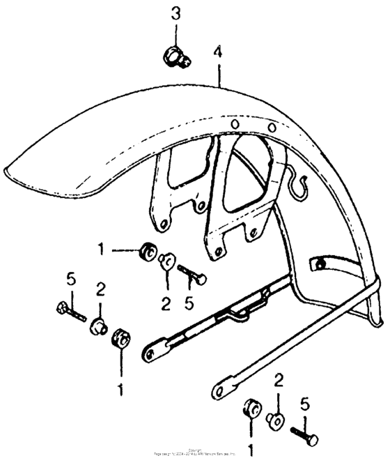 CB750 Переднее крыло