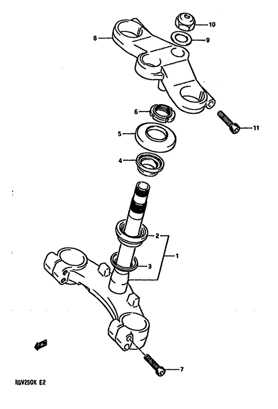 RGV250 Траверса нижняя