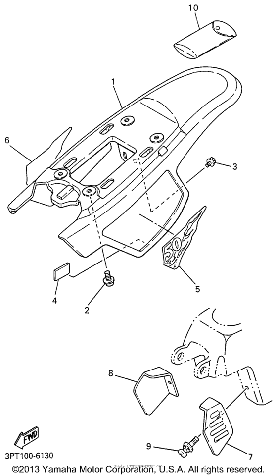 PW50H1 Боковые обтекатели