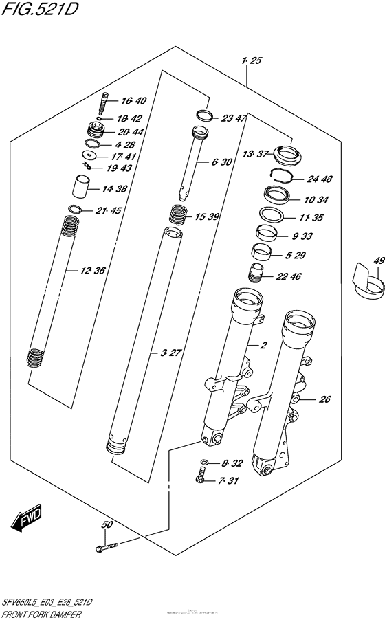 Front Fork Damper (Sfv650Al5 E28)