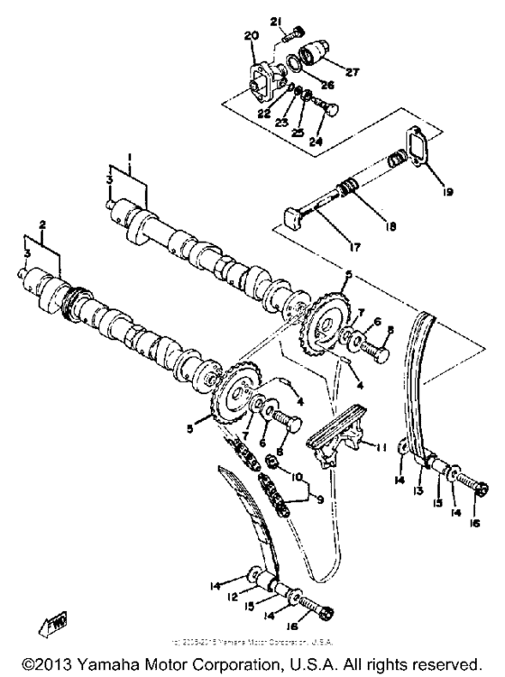 Camshaft-chain tensioner