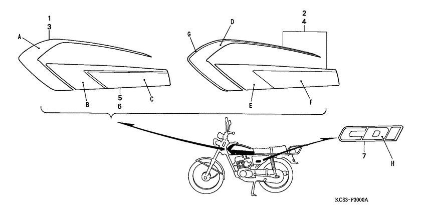 CG125 Наклейка