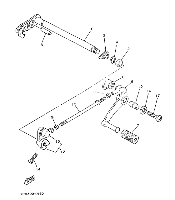 Selector y pedal del cambio