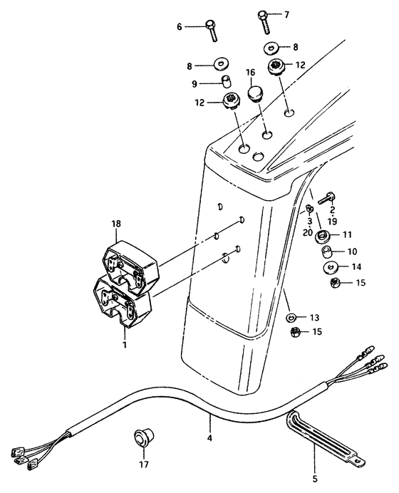TS50 Задний комбинированный сигнал
