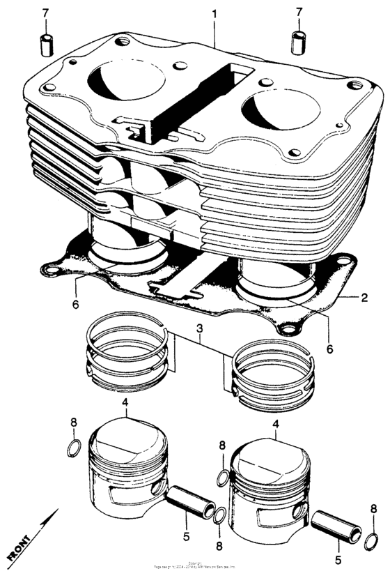 Cylinder + piston