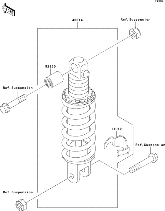 ZX1100 Амортизатор