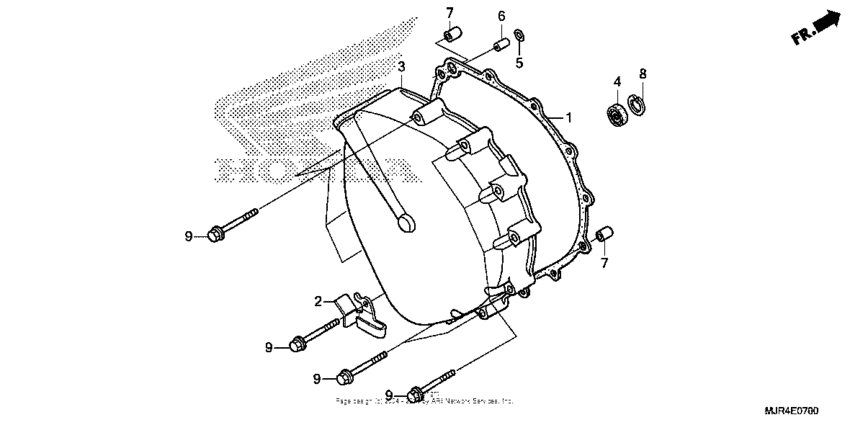 GL1800C Кожух сцепления