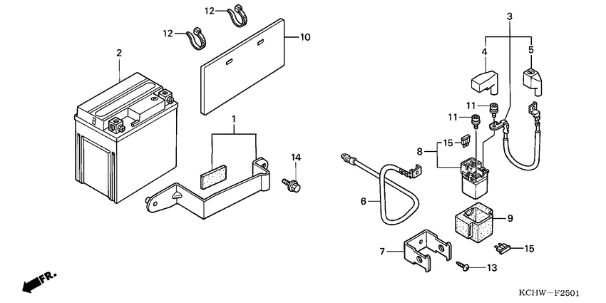 CG125M Аккумулятор