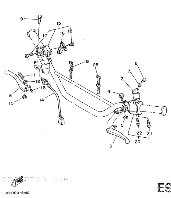 Handle switch. lever