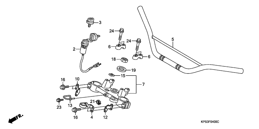 Handle pipe/top bridge