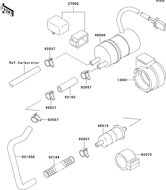 ZX600 Топливный насос