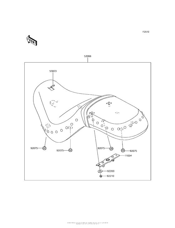 VN900 Сиденье