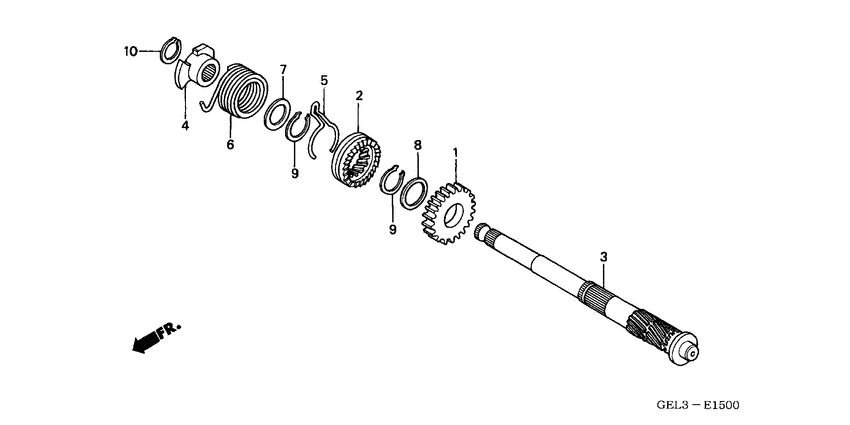 XR50R Кик стартер