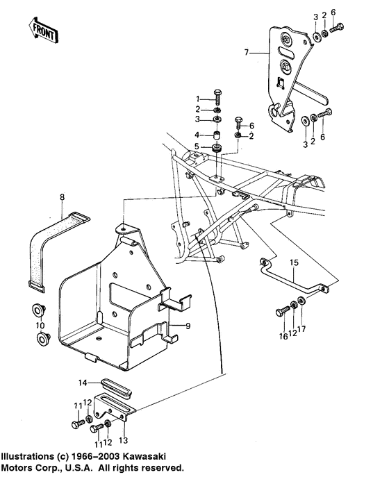 Battery case/electro bracket
