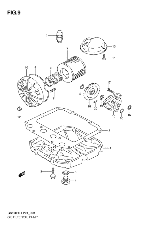 Oil filter-oil pump