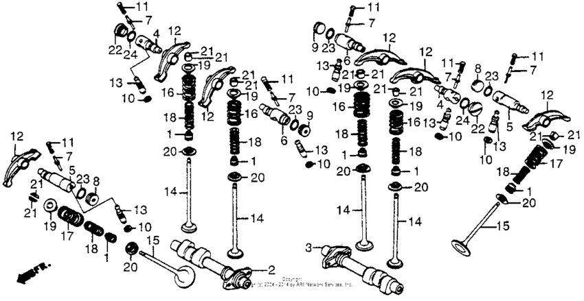 VT700C Распределительный вал