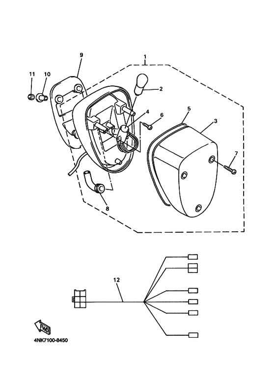 Taillight unit ass`y