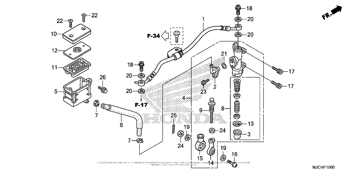 Rear Brake Master Cylinder (1)