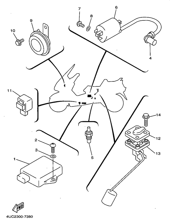 YP250D Электрика 2