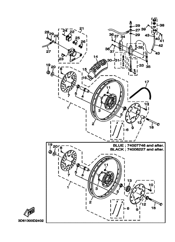 Заднее колесо & brake system