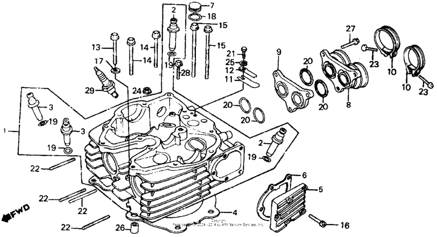 Cylinder head 83-84