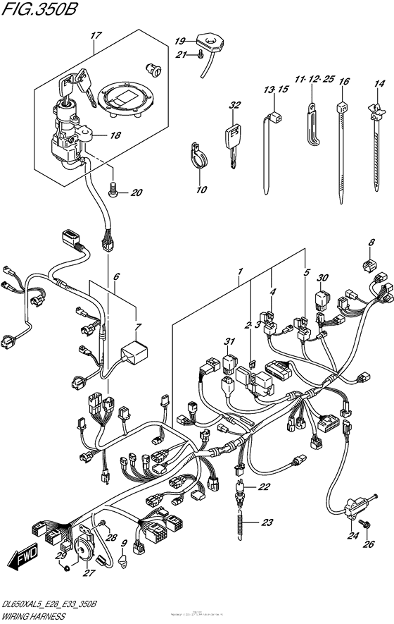 Wiring Harness (Dl650Xal5 E33)