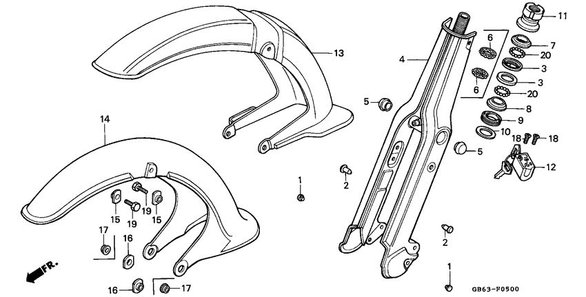 Front fork/front fender