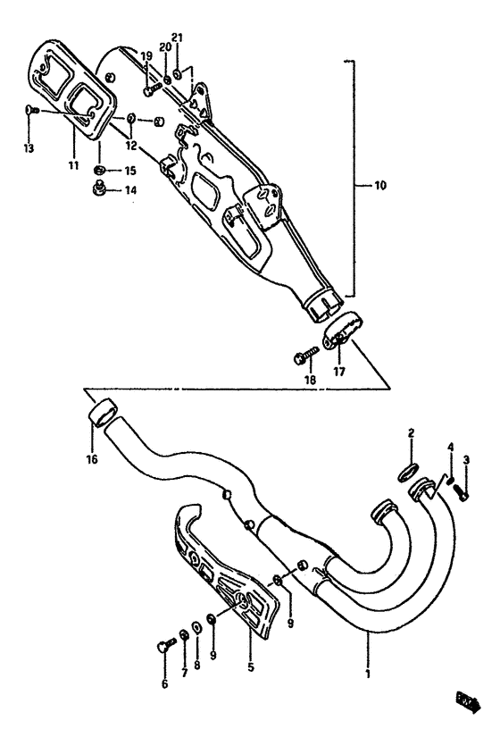 Muffler comp