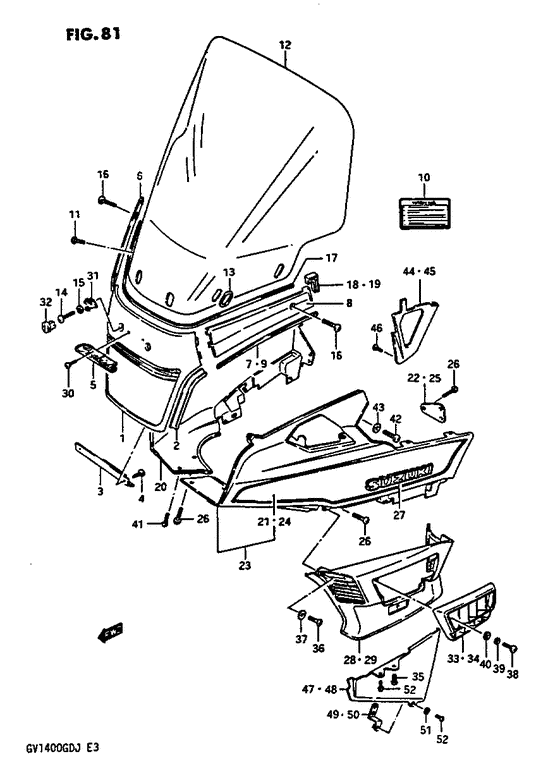 Outer cowling model h